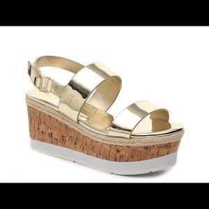 ERILLAN ESPADRILLE WEDGE SANDAL. (New)